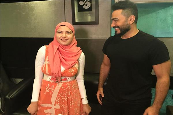 زياره منة الله لـ تامر حسني