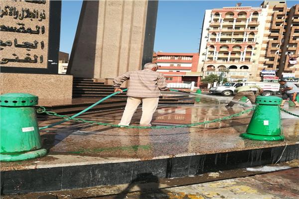 تطوير الميادين والشوارع بأسيوط 
