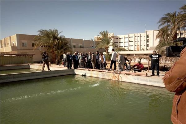  خلال زيارة وزير الزاعة التفقدية لمقر هيئة تنمية بحيرة السد العالي