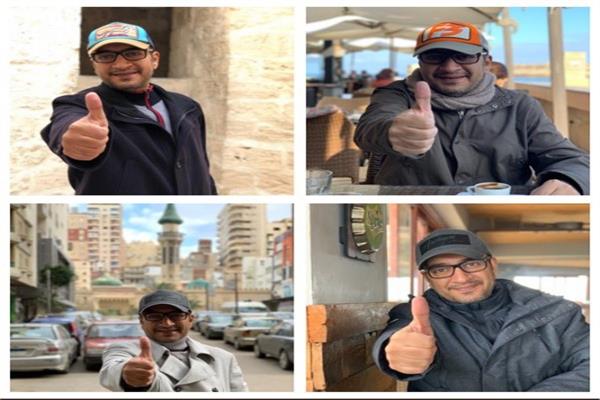 إبراهيم بهزاد خلال زيارته للأسكندرية