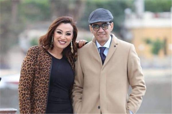 صفاء جلال وزوجها 