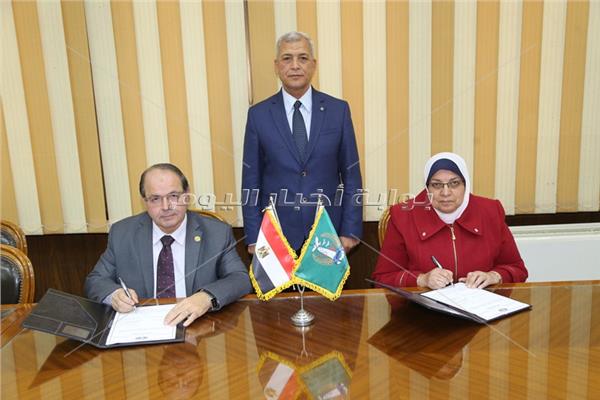 محافظ المنوفية : بروتوكول تعاون  " مبادرة حياة كريمة "