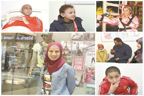 أبطال المعركة يروون رحلة المرض والعلاج - تصوير: علاء محمد على