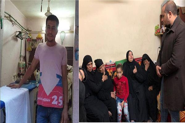 محرر «بوابة أخبار اليوم» مع اسرة شهيد الشهامة