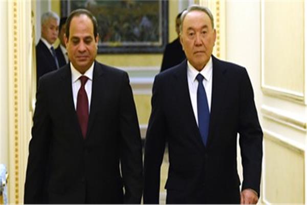 الرئيس عبد الفتاح السيسي ورئيس  كازاخستان
