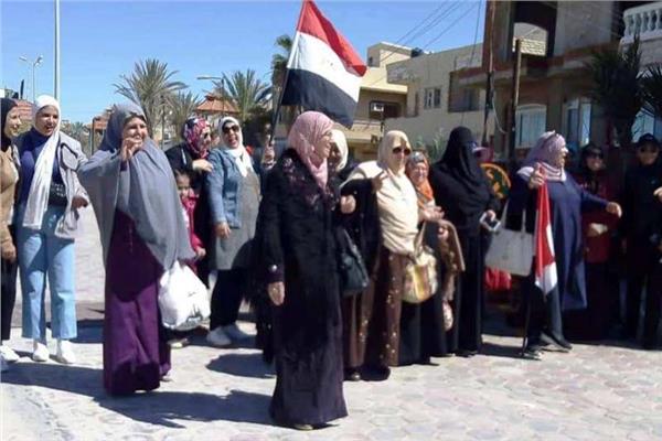 رسالة من سيدات العريش  للعالم بان سيناء آمنة