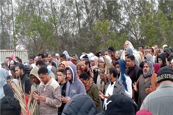 اثناء تشيع الجثمان 