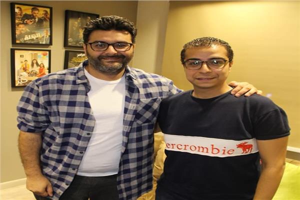 الزميل محمد طه مع المنتج وليد منصور