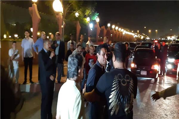  اسر ياسين في عزاء عزت أبو عوف