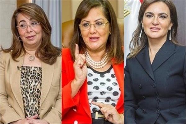 الوزيرات «غادة وسحر وهالة» 