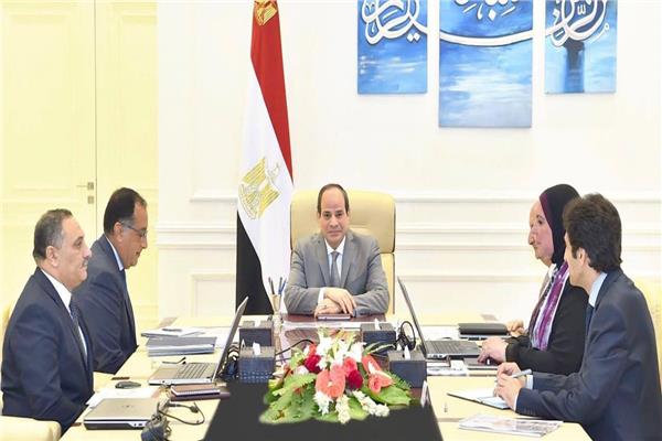 الرئيس السيسي خلال اللقاء