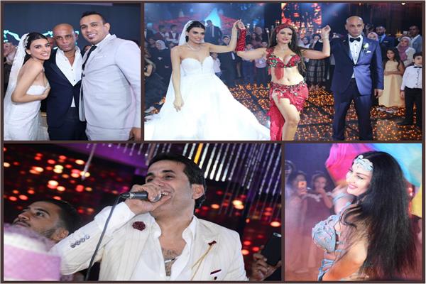 حكيم وشيبة والليثي وصافينار يُشعلون زفاف «جهاد ويسرا»