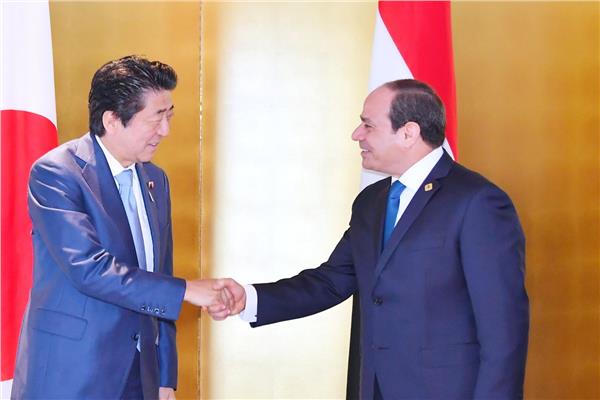 السيسي وشينزو آبي