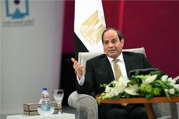 الرئيس السيسي خلال جلسة اسأل الرئيس
