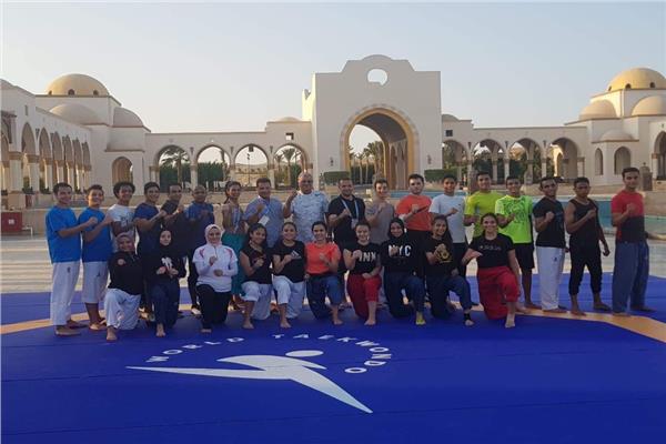 الفولي وجابر يؤازران المنتخب المصري للتايكوندو 