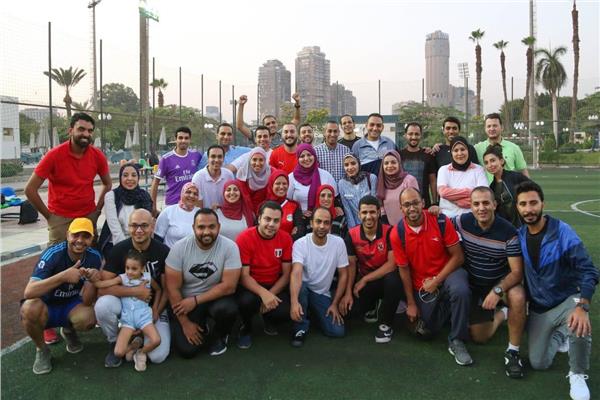 يوم رياضي لخريجي البرنامج الرئاسي بمركز شباب الجزيرة