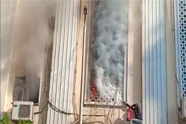 حريق بالطابق الثانى بكنيسة مارجرجس الحيوشي بشبرا