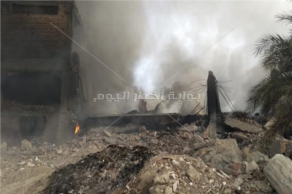 حريق مصنع أبو حوا