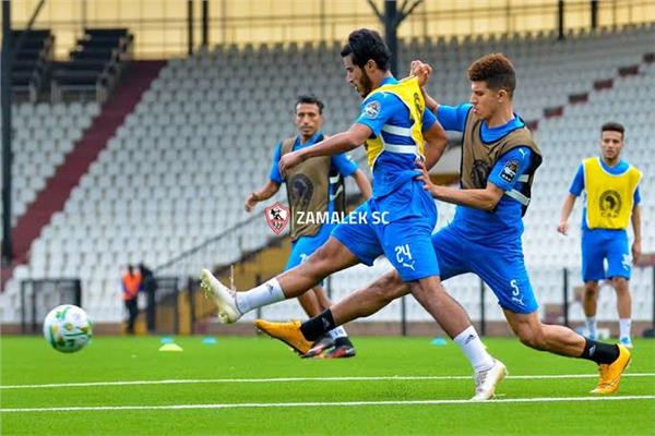 من مران لاعبي الزمالك