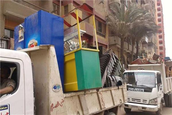 حالة اشتباه ورفع الاشغالات بالمنطقة الآثرية