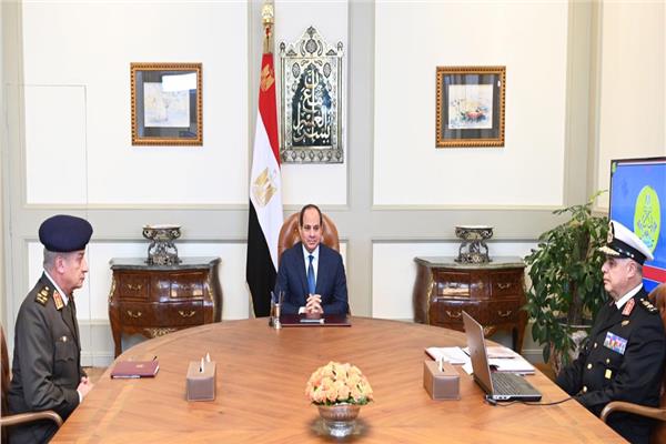 الرئيس عبد الفتاح السيسي خلال اللقاء
