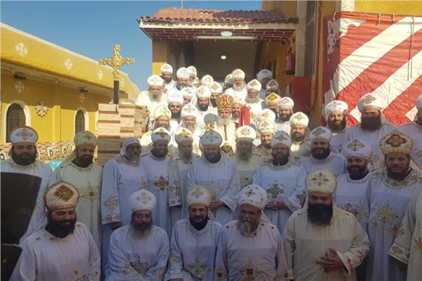 الأنبا مقار يدشن كنيسة مار جرجس بالصعايدة 