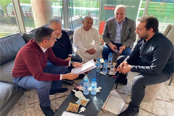 جلسة الزمالك مع أحمد أحمد في حضور أبو ريدة