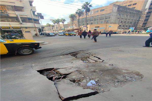 هبوط أرضى في الأزاريطه