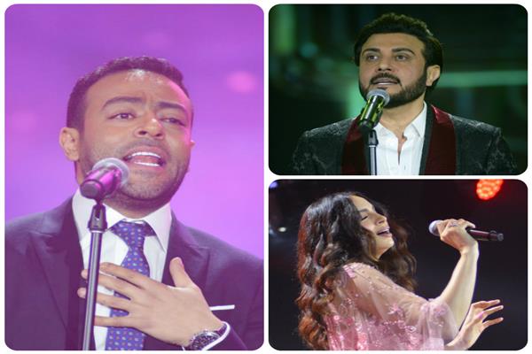 ماجد المهندس وآمال ماهر وتامر عاشور