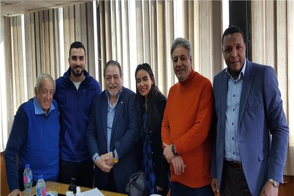 أعضاء مجلس الغرفة صناعة السينما مع الشرنوبي والطباخ