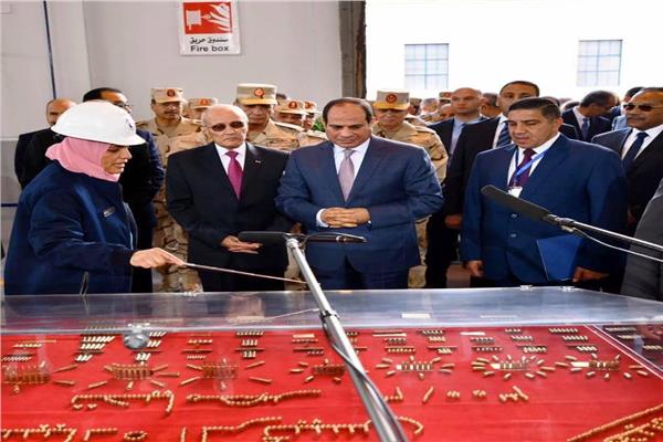 الرئيس عبد الفتاح خلال الحدث 