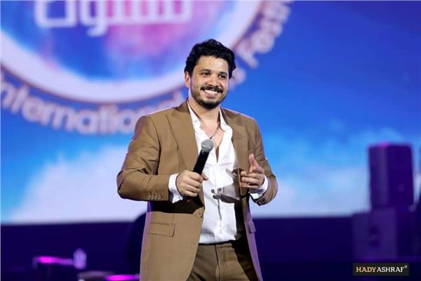 مصطفى حجاج خلال الحفل