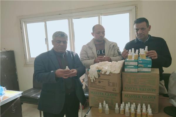  ضبط مستلزمات طبية مجهولة المصدر بمطروح