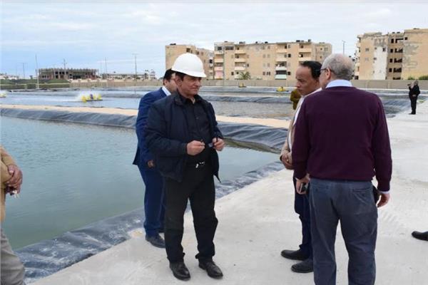 افتتاح مشروع الاستزراع السمكي داخل احواض وصوب بالعريش
