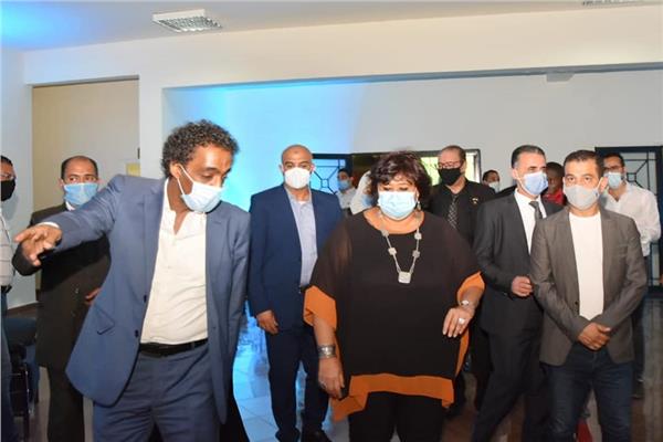 وزيرة الثقافة احتفلت بذكرى ثورة يوليو فى الاسمرات وتفقدت قصر ثقافة تحيا مصر