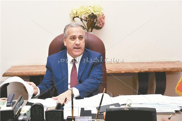 المهندس عبدالصادق الشوربجى فى حواره لجريدة الأخبار - تصوير: محمد نصر