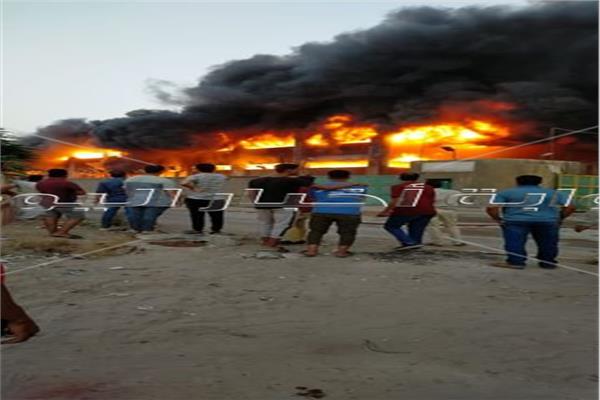 السيطرة على حريق مصنع الخانكة
