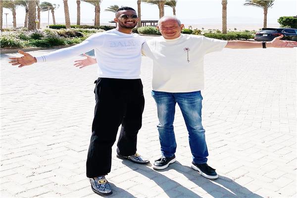 نجيب ساويرس ومحمد رمضان 