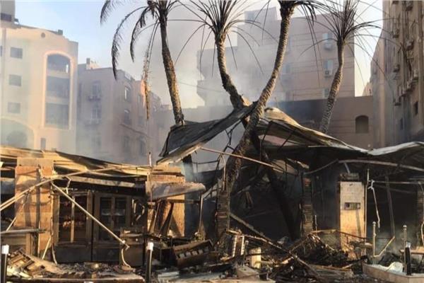 احتراق مطعم المعادي