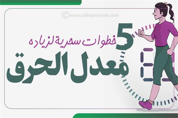 إنفوجراف |  5 خطوات سحرية لزياده معدل الحرق