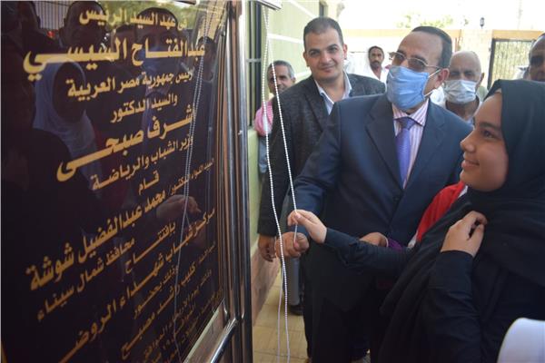  محافظ شمال سيناء يفتتح عددا من المشروعات بالروضة بئر العبد