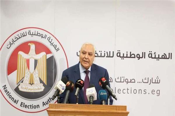 المستشار لاشين إبراهيم رئيس الهيئة الوطنية للانتخابات