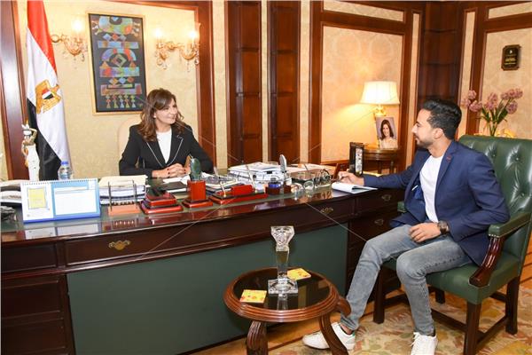 وزيرة الهجرة خلال حوارها مع «بوابة أخبار اليوم»
