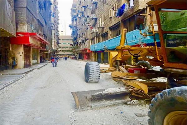 رصف حي بولاق الدكرور