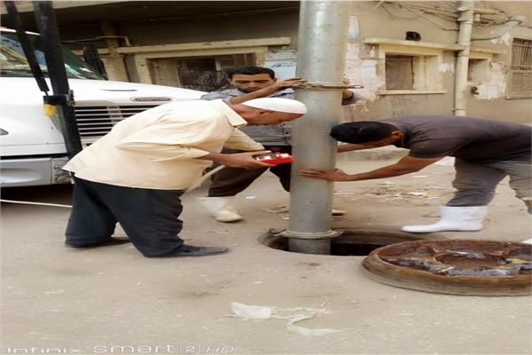مياه المنوفية استكمال تطهير شبكات الصرف الصحى لمواجهة فصل الشتاء