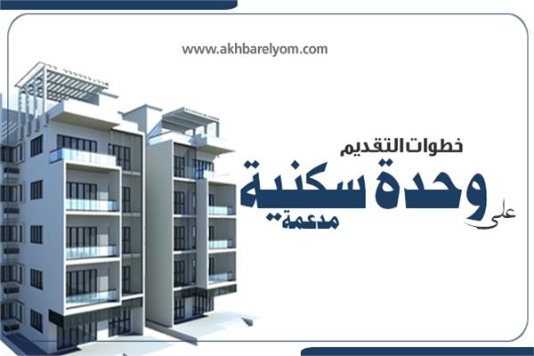 إنفوجراف | خطوات التقديم علي وحدة سكنية مدعمة 