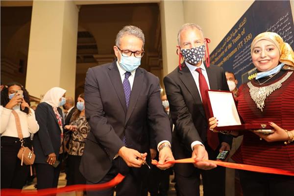 وزير السياحة والآثار خلال الاحتفالية
