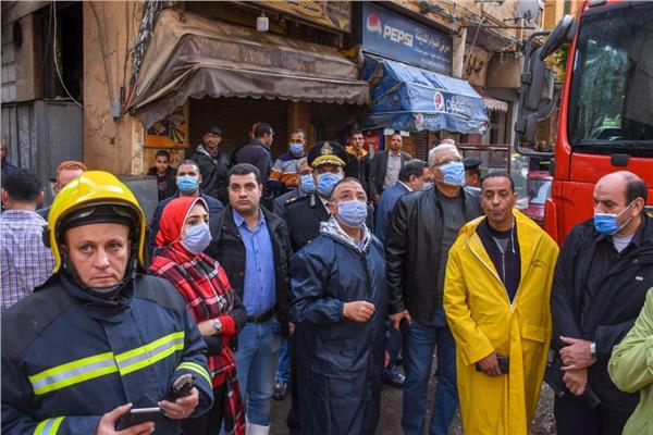 انهيار سقف عقار بالإسكندرية
