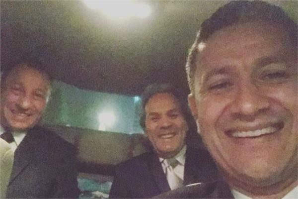 زبير بيا مع رابح ماجر ومحمود الخطيب