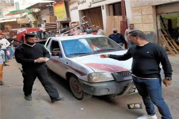رفع  217 حالة إشغال طريق